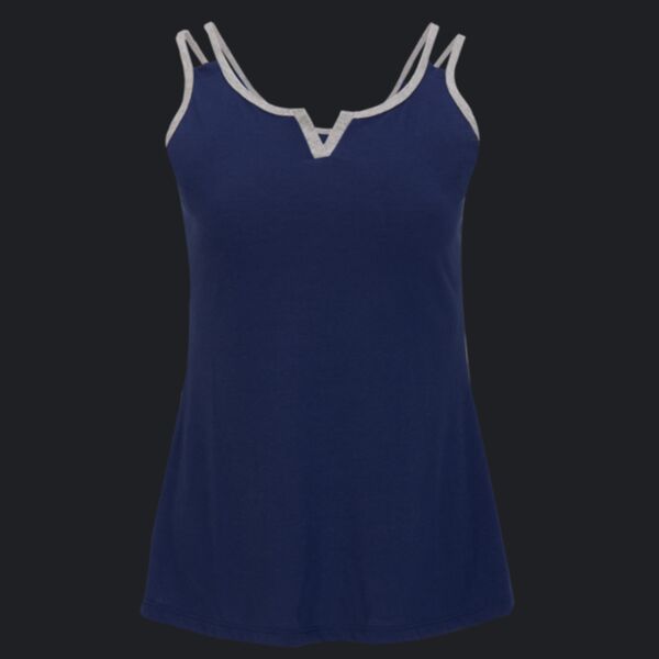 Women's Split Shoulder Tank Top Thumbnail