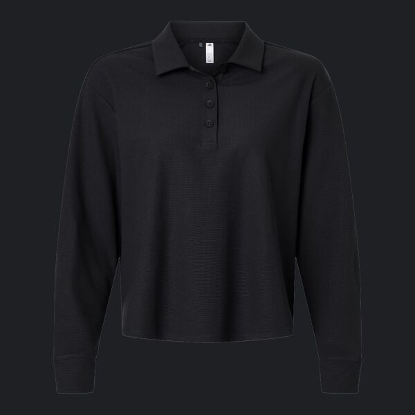 Women's Beyond Long Sleeve Loose Polo Thumbnail