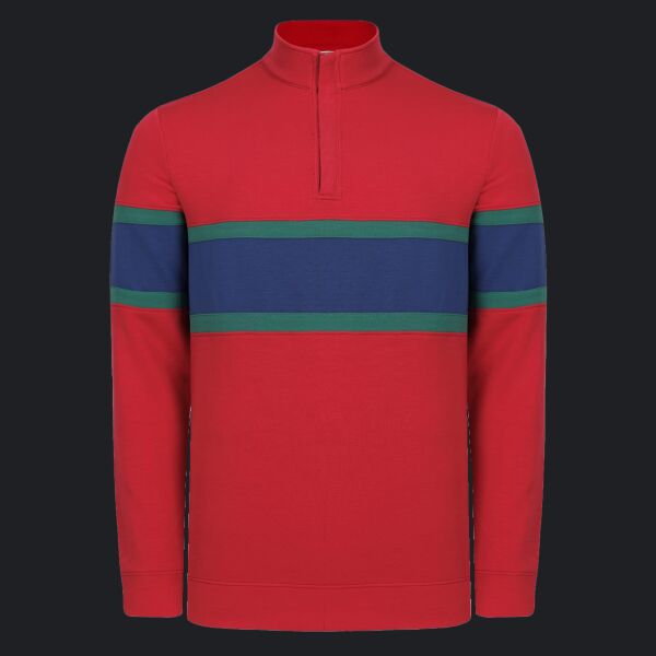 Men's Owen Quarter-Zip Colorblock Pullover Thumbnail