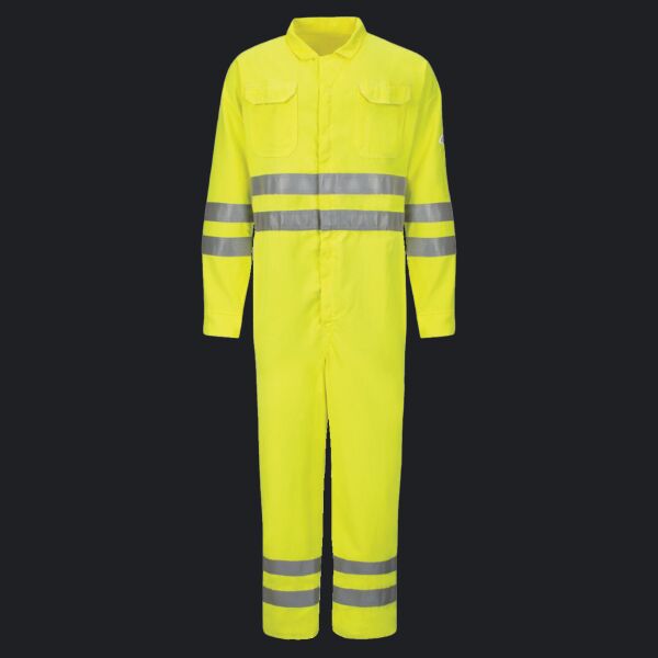 Men's Tall Hi-Vis Deluxe Coverall with Reflective Trim - CoolTouch® 2 - 7 oz. Thumbnail