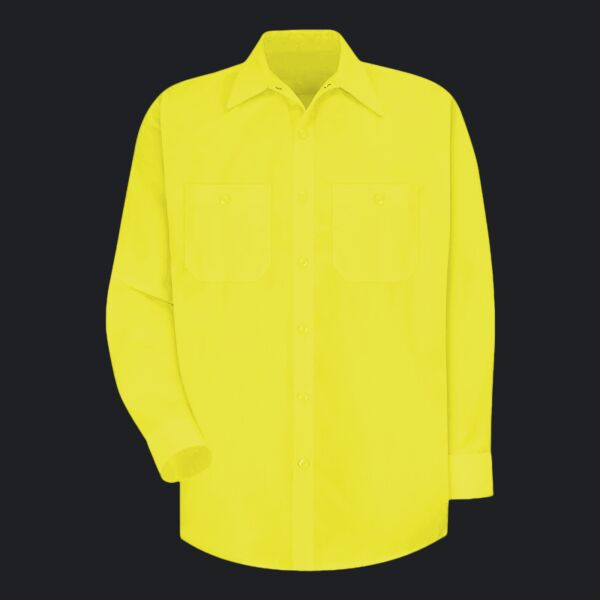 Men's Enhanced Visibility Long Sleeve Work Shirt Thumbnail