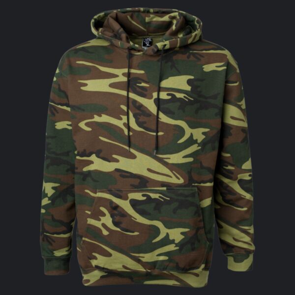 Unisex Camo Fleece Hoodie Sweatshirt Thumbnail
