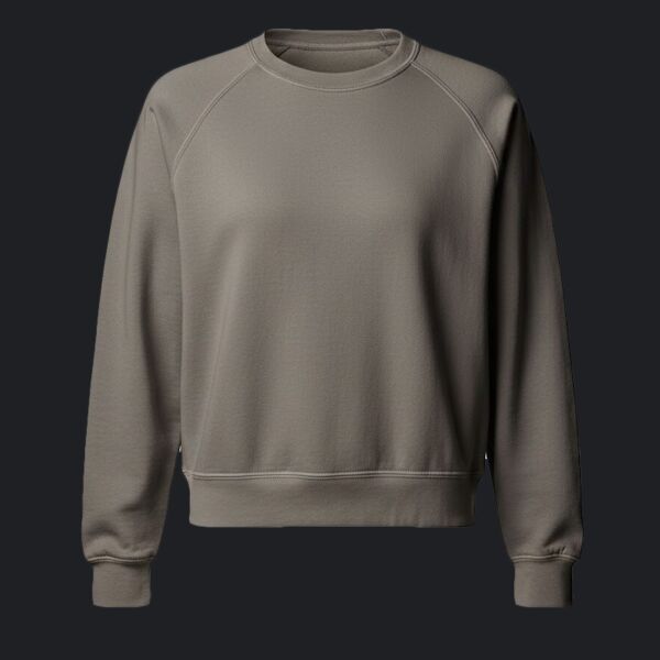 Women's Garment-Dyed Mid-Length Crewneck Sweatshirt Thumbnail