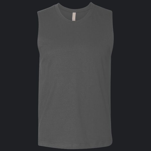 Unisex Heavyweight Cotton Garment-Dyed Mid-Length Muscle Tee Thumbnail