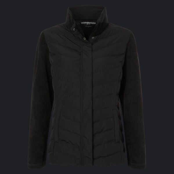 Women's Mixed Media Chevron Jacket Thumbnail