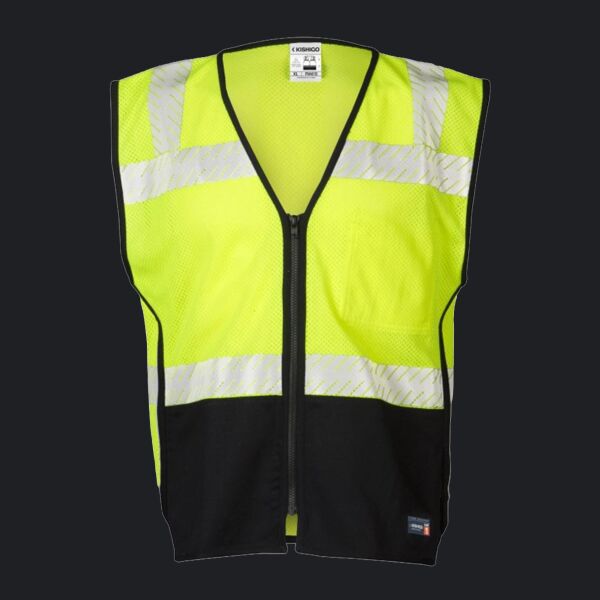 Unisex Premium Black Series® FR Black Bottom Mesh Vest Thumbnail