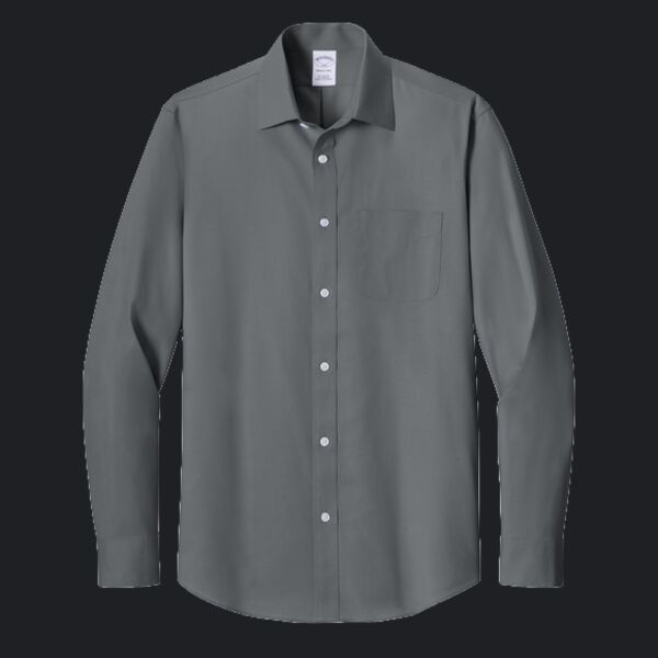 Wrinkle Free Stretch Pinpoint Spread Collar Shirt Thumbnail