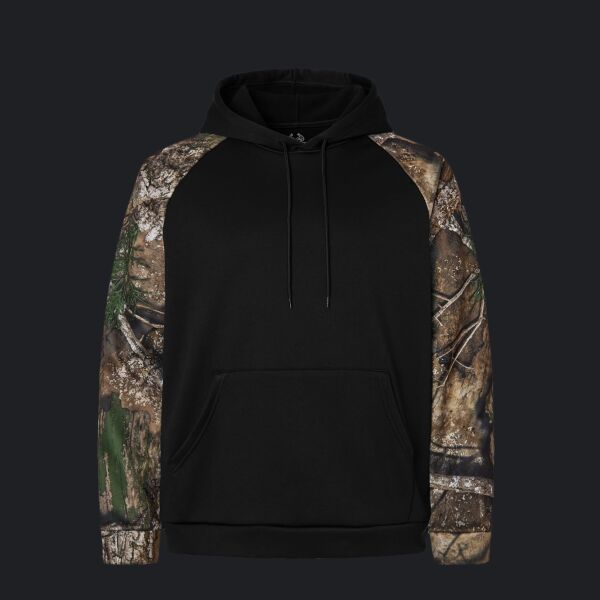 Unisex Realtree® Performance Colorblocked Hooded Sweatshirt Thumbnail