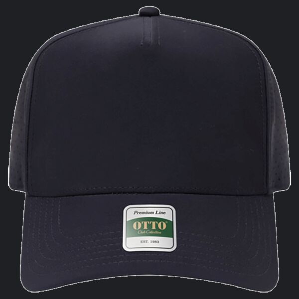 OTTO CAP® Club Collection 5 Panel Mid Profile Perforated Cap Thumbnail