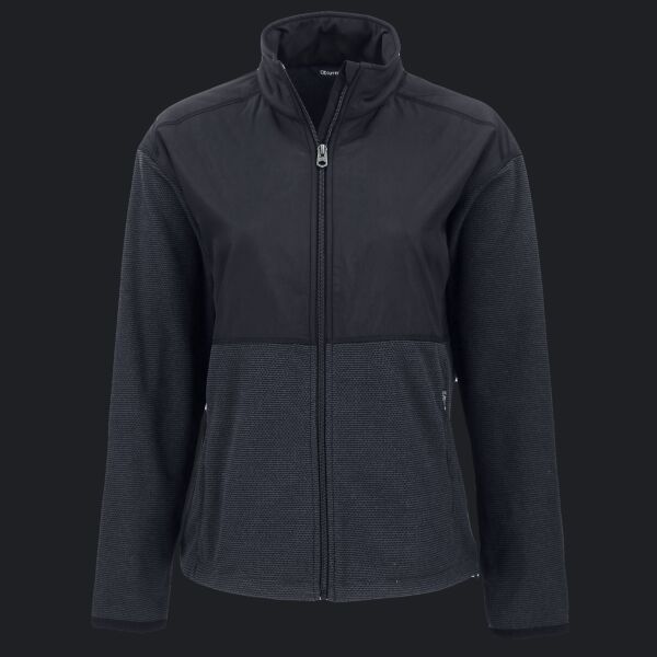 Cutter & Buck Hunts Point Recycled Fleece Womens Hybrid Full Zip Jacket Thumbnail