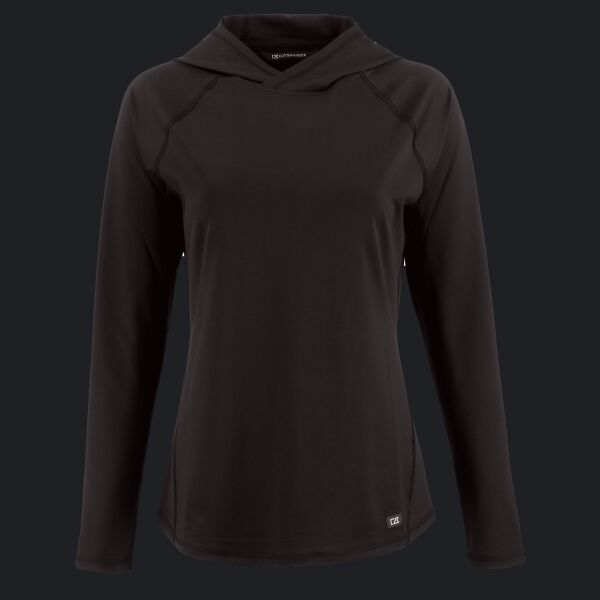 Cutter & Buck Prospect Recycled Featherlight Stretch Womens Hooded Pullover Thumbnail