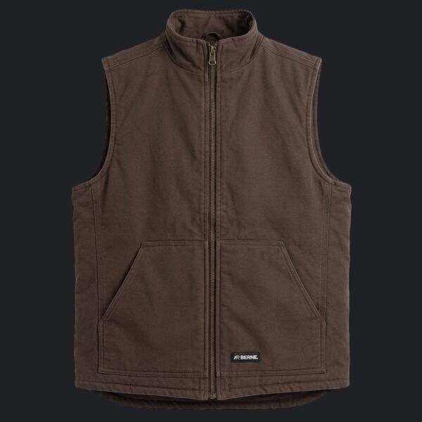 Women's Sherpa-Lined Softstone Duck Vest Thumbnail