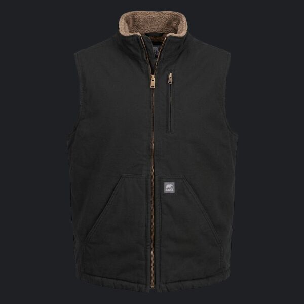 Men's Heartland Sherpa-Lined Washed Duck Vest Thumbnail