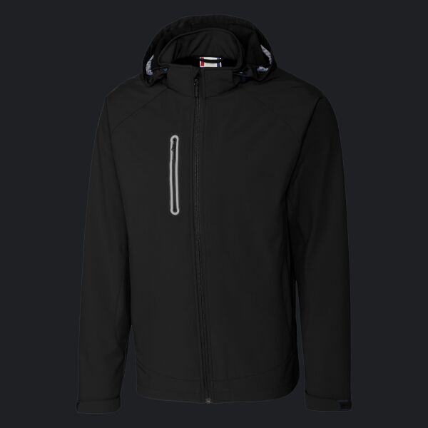 Clique Milford Waterproof Softshell Full Zip Hooded Mens Jacket Thumbnail