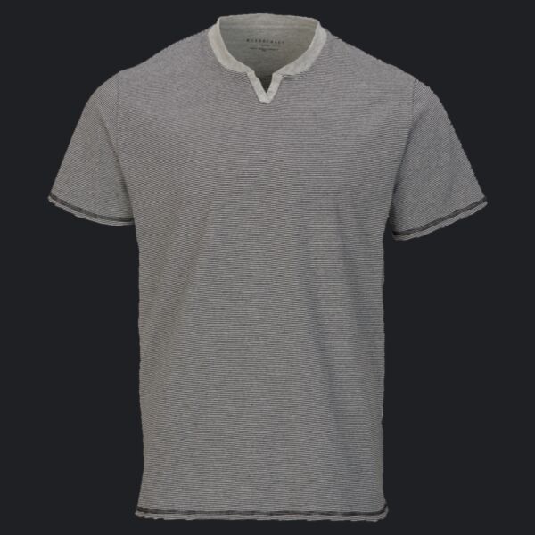 Men's Striped V-Notch T-Shirt Thumbnail