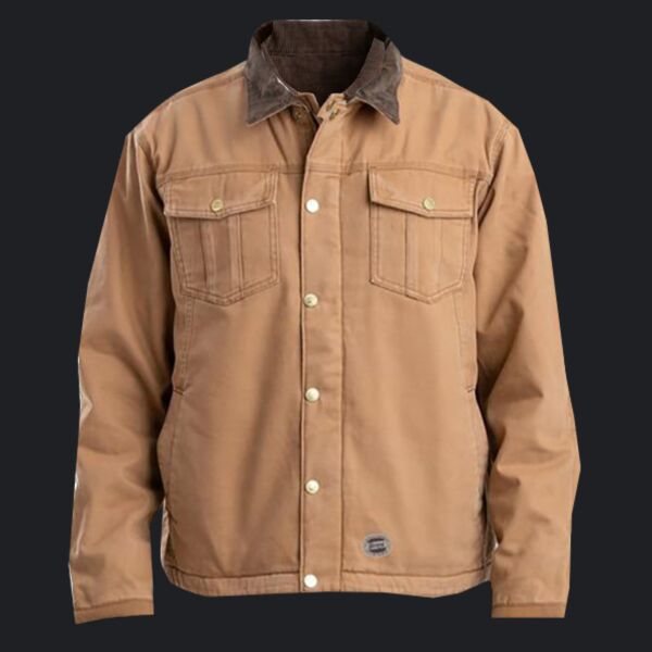 Men's Vintage Washed Sherpa-Lined Work Jacket Thumbnail