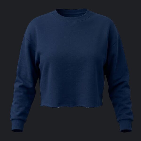 Women's USA Made Cropped Crewneck Sweatshirt Thumbnail