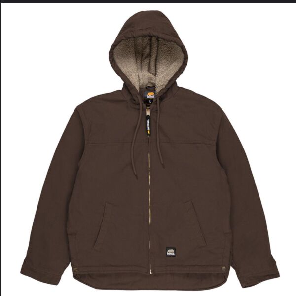Men's Heartland Washed Duck Hooded Work Coat Thumbnail