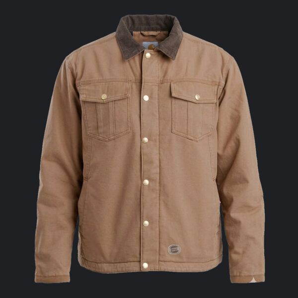 Men's Tall Vintage Washed Sherpa-Lined Work Jacket Thumbnail