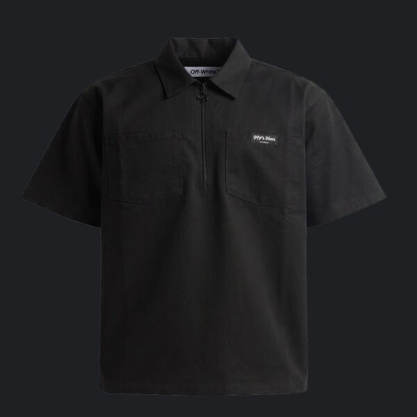 Unisex Work Heavyweight Quarter-Zip Short Sleeve Shirt Thumbnail