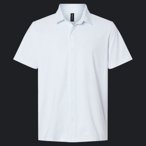 Men's Pro-Flex Sorona® Button Down Short Sleeve Shirt Thumbnail