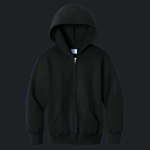 Youth Core Fleece Full Zip Hooded Sweatshirt Thumbnail