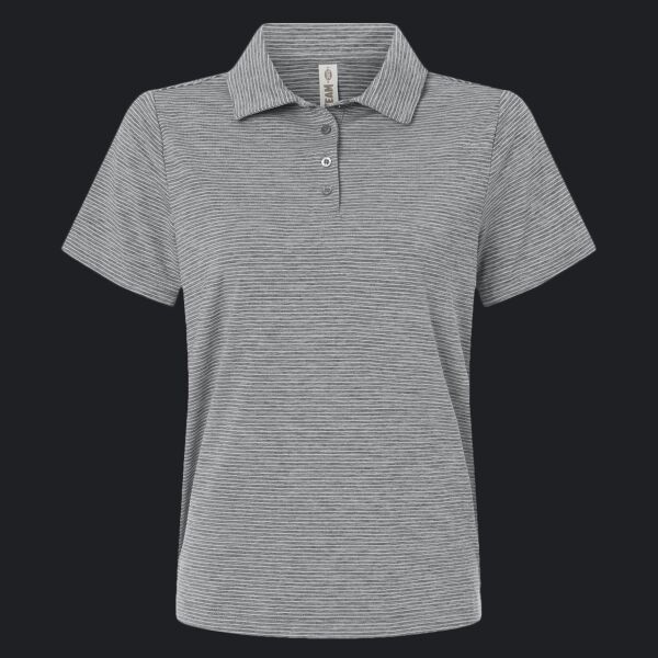 Women's Relay Heathered Stripe Polo Thumbnail