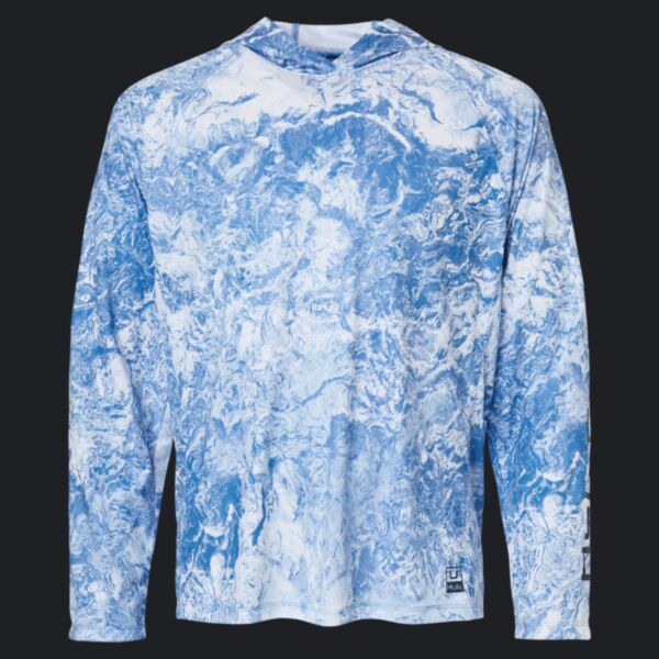 Men's Pursuit Mossy Oak Printed Hooded Long Sleeve T-Shirt Thumbnail
