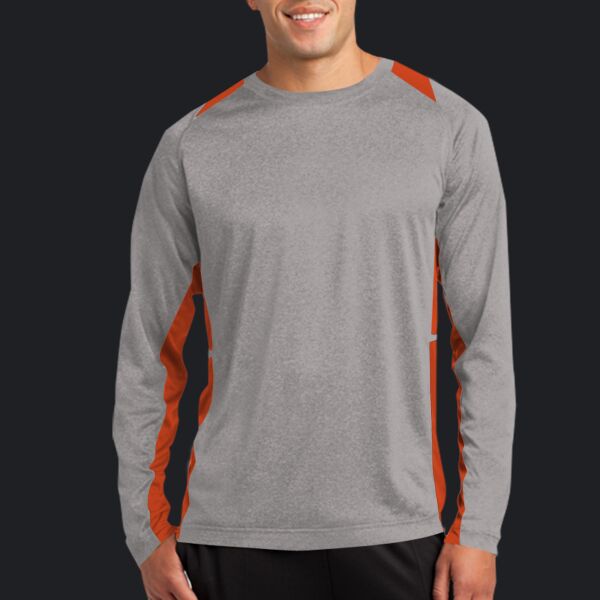 Long Sleeve Heather Colorblock Contender Tee Thumbnail