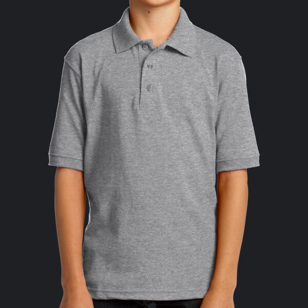 Youth Core Blend Jersey Knit Polo Thumbnail