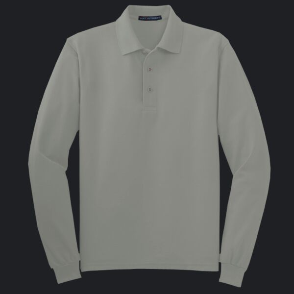Tall Silk Touch Long Sleeve Polo Thumbnail