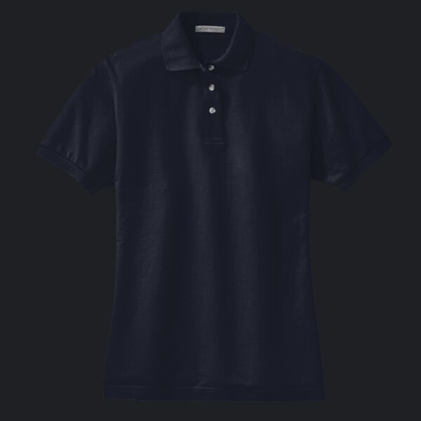 Women's Heavyweight Cotton Pique Polo Thumbnail