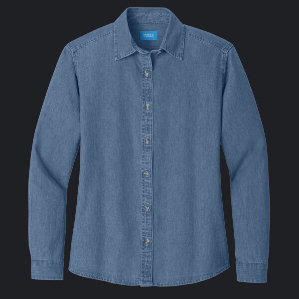 Women's Long Sleeve Value Denim Shirt Thumbnail