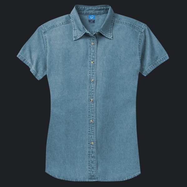Women's Short Sleeve Value Denim Shirt Thumbnail