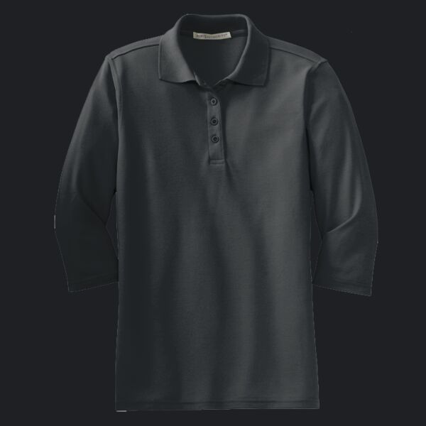 Women's Silk Touch 3/4 Sleeve Polo Thumbnail