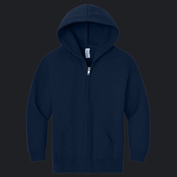 Youth NuBlend ® Full Zip Hooded Sweatshirt Thumbnail