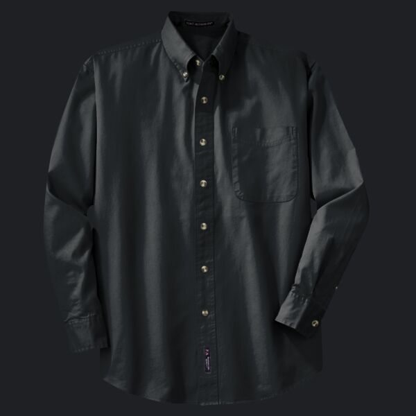Tall Long Sleeve Twill Shirt Thumbnail