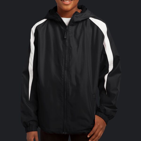 Youth Fleece Lined Colorblock Jacket Thumbnail