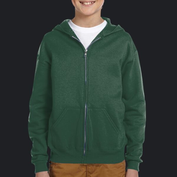 Youth NuBlend® Fleece Full-Zip Hooded Sweatshirt Thumbnail