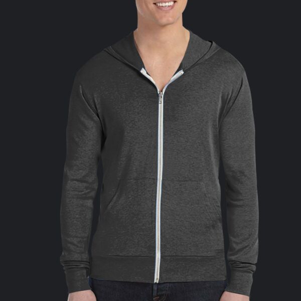 Unisex Triblend Full-Zip Lightweight Hoodie Thumbnail