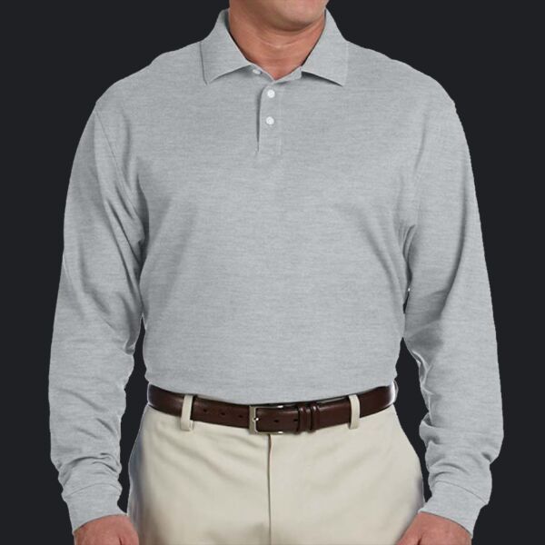 Men's Pima Piqué Long-Sleeve Polo Thumbnail