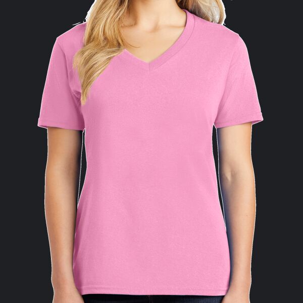 Women's Core Cotton V Neck Tee Thumbnail