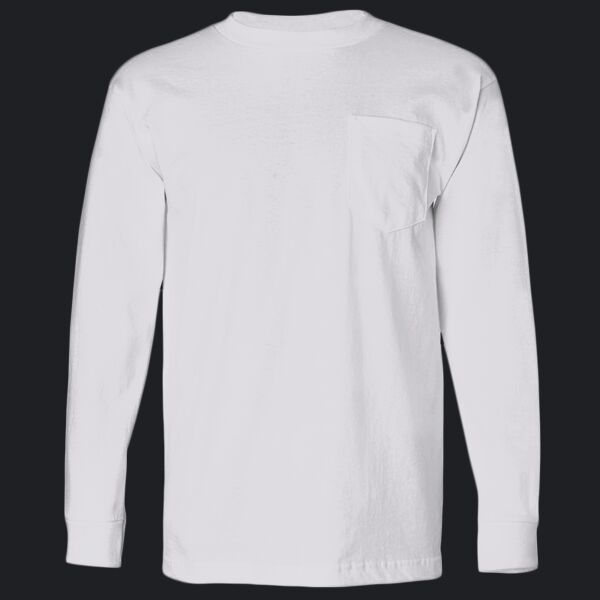 Unisex USA-Made Long Sleeve Pocket T-Shirt Thumbnail