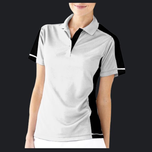 Women's Colorblocked Moisture Free Mesh Polo Thumbnail