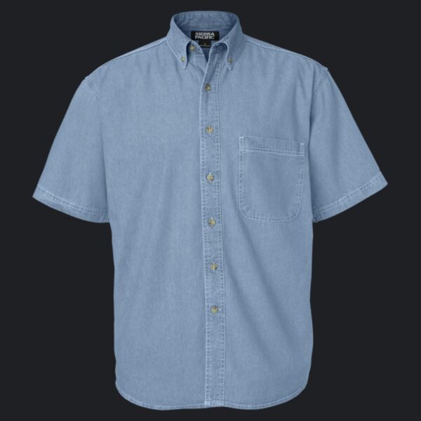 Men's Denim Short Sleeve Shirt Thumbnail