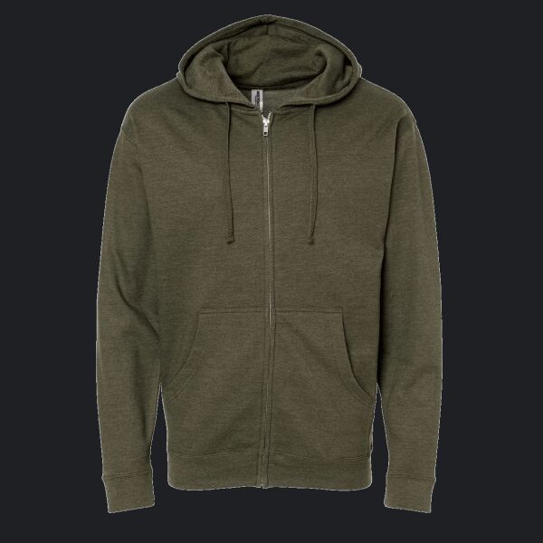 Unisex Midweight Full-Zip Hooded Sweatshirt Thumbnail