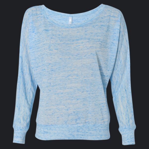 Women’s Flowy Off Shoulder Long Sleeve Tee Thumbnail