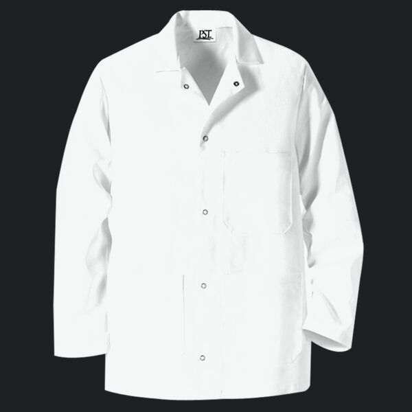 Gripper Front Short Butcher Coat Thumbnail