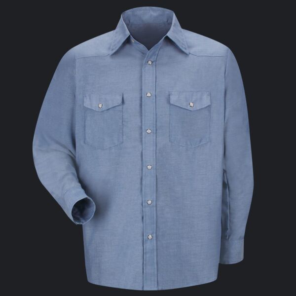 Men's Deluxe Western Style Long Sleeve Shirt Thumbnail