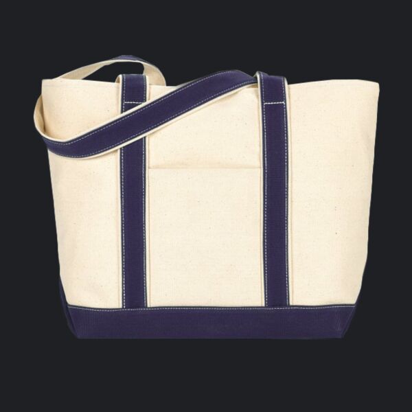 Windward Large Cotton Canvas Classic Resort Tote Thumbnail